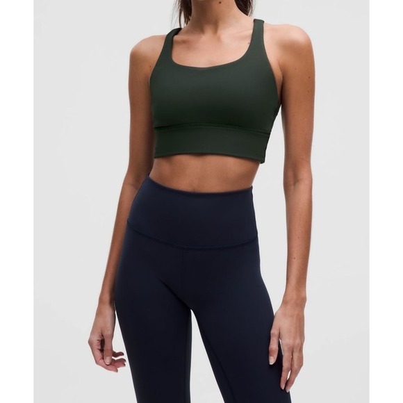 lululemon athletica Other - Lululemon Energy Longline Bra Medium Support, B-D cups Rainforest Green